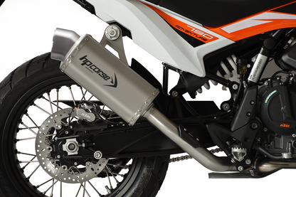 HP Corse échappement 4-Track R Courte version en satin-raçage KTM 790 Adventure 2019-2024