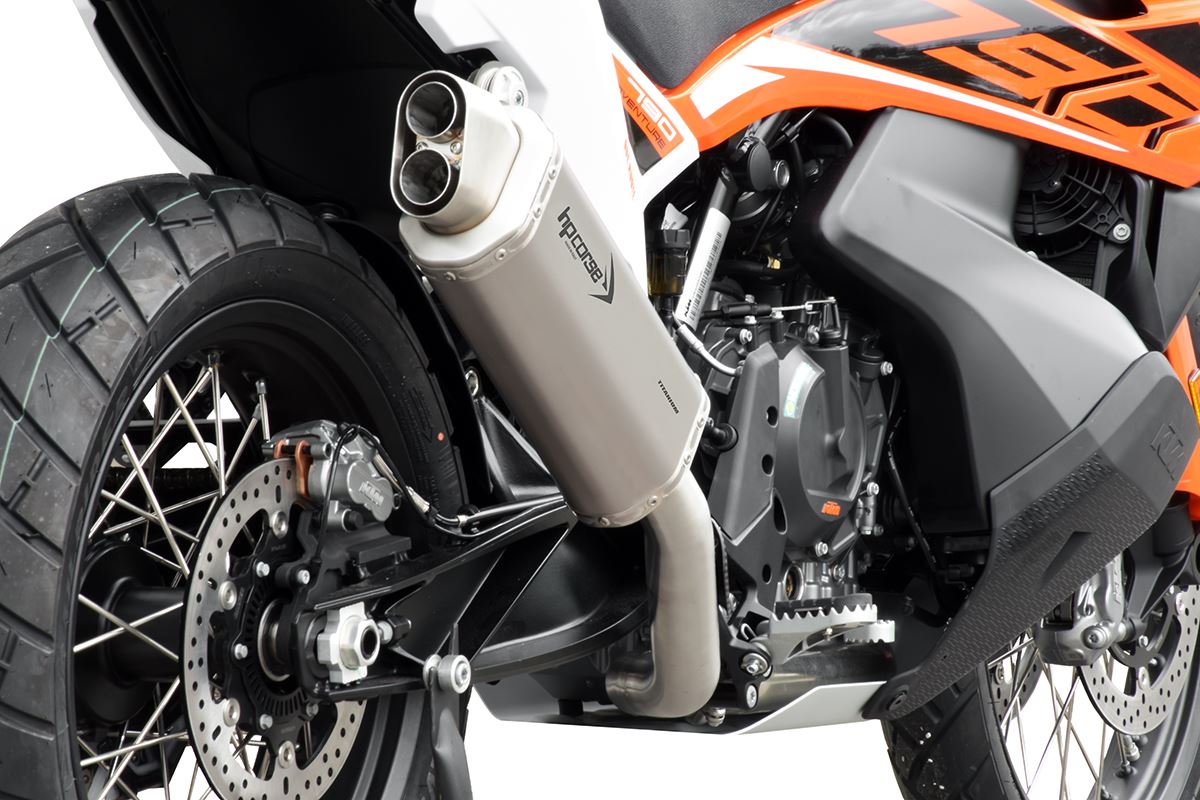HP Corse Shape 4-Track R Short Titanium-Racing Version KTM 790 Adventure 2019-2024