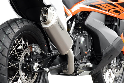 HP Corse échappement 4-Track R Courte version en satin-raçage KTM 790 Adventure 2019-2024