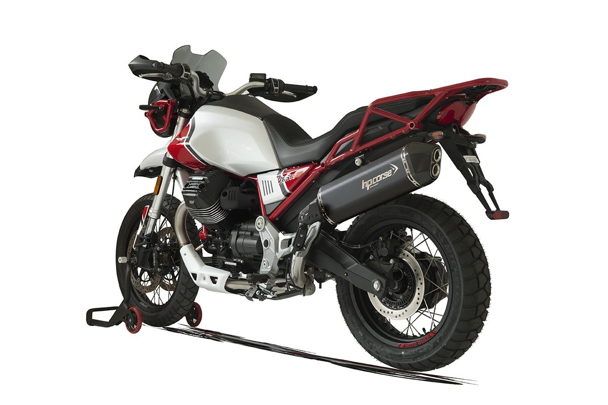 HP Corse échappement SPS Carbon Black Moto Guzzi V85 TT 2019+