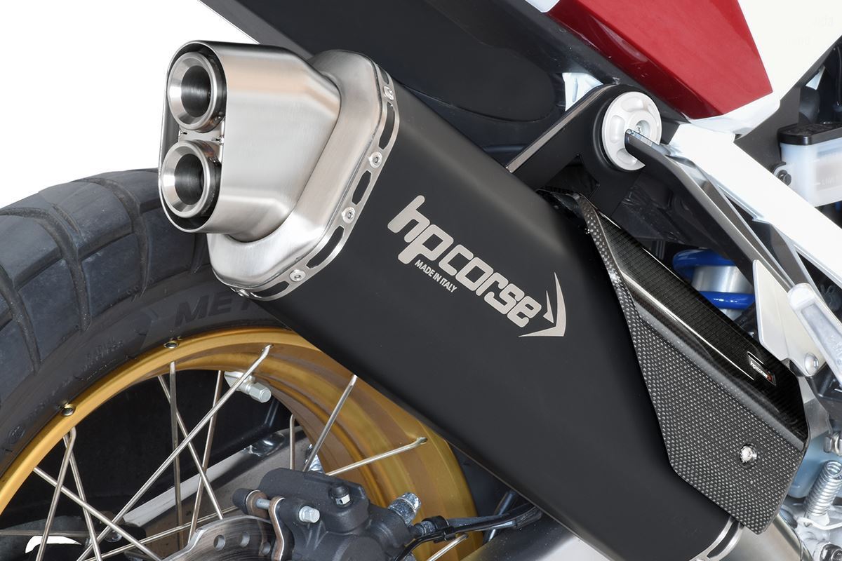 HP Corse échappement 4-Track R Black Honda CRF 1100 Africa Twin plus 2020-2024