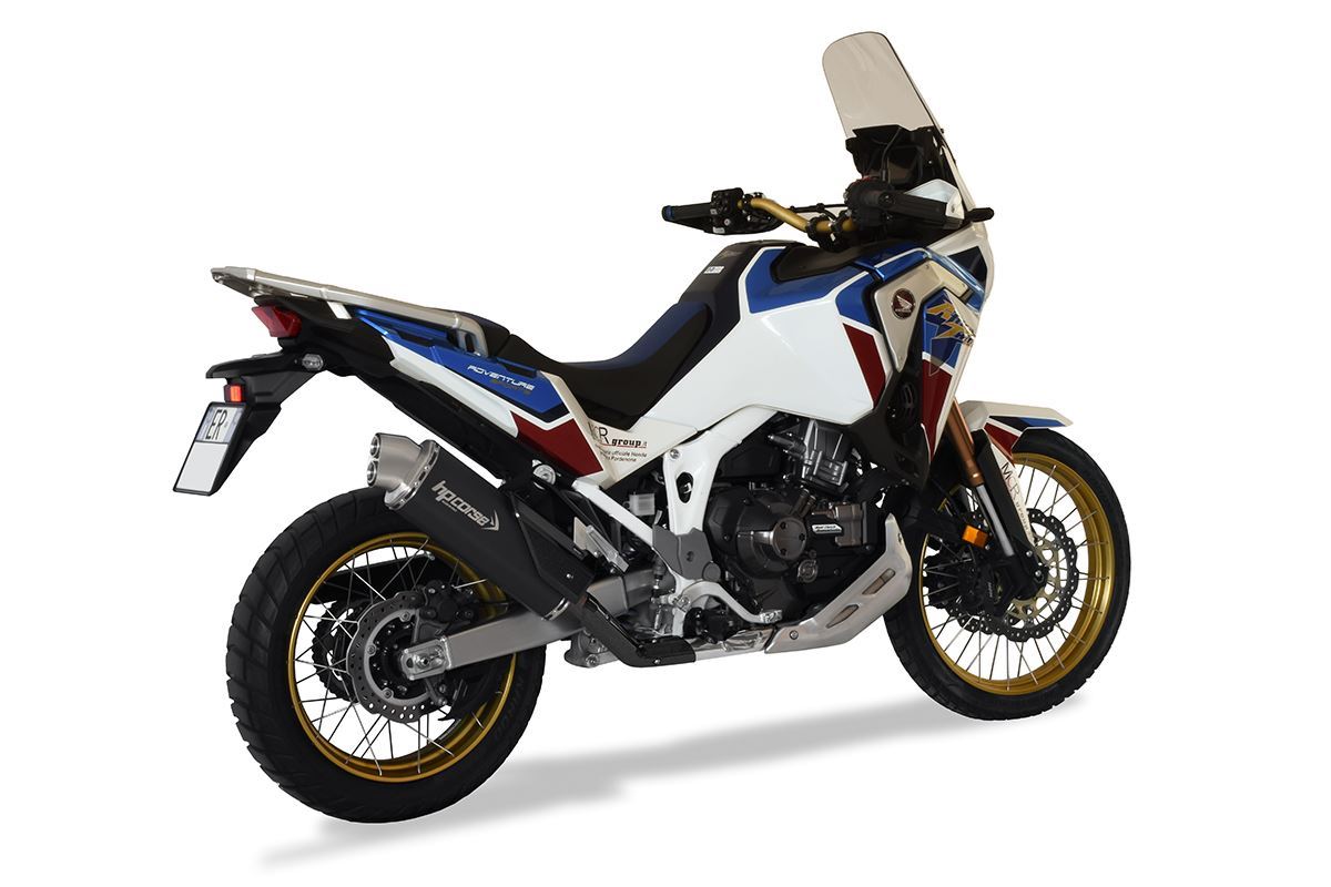 HP Corse échappement 4-Track R Black Honda CRF 1100 Africa Twin plus 2020-2024