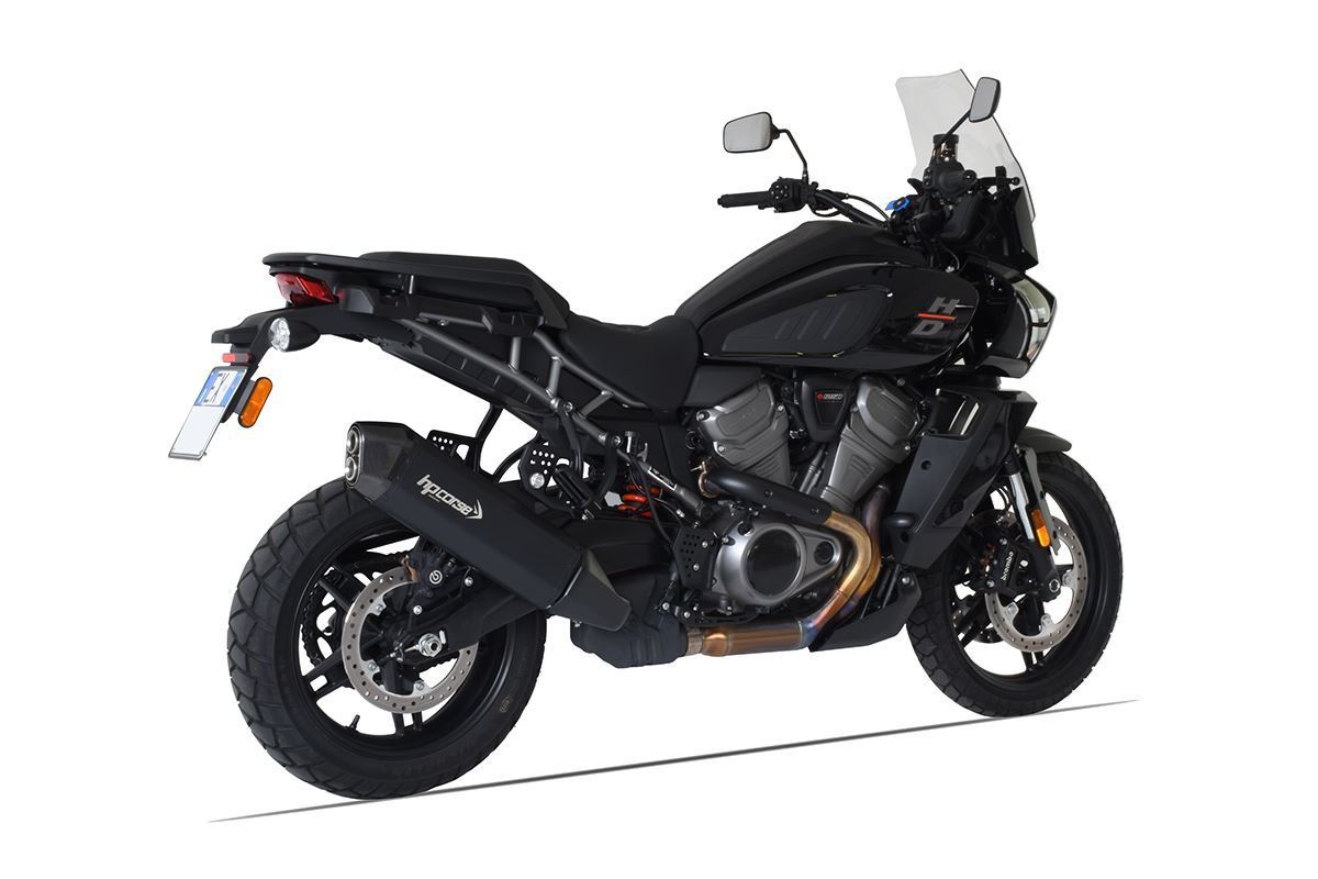 HP Corse échappement SPS en carbone noir titane Harley Davidson Pan America 1250 2021-2024