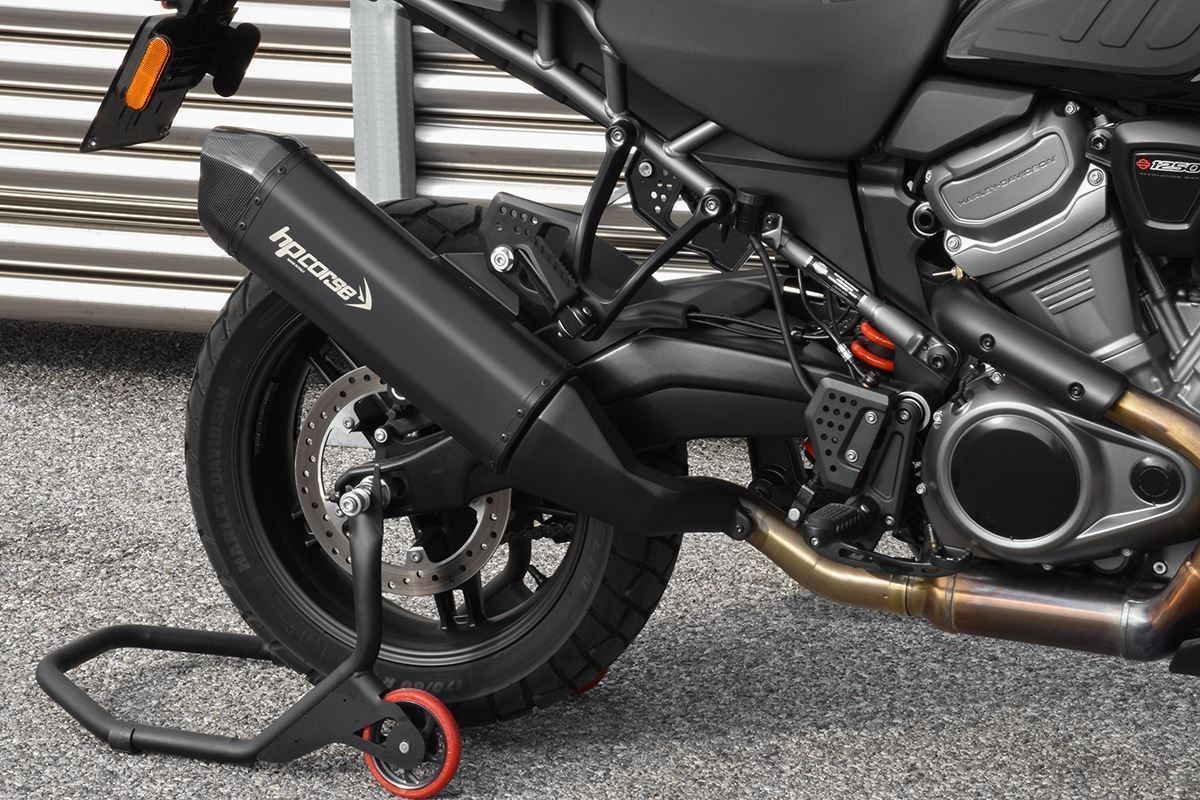 HP Corse échappement SPS en carbone noir titane Harley Davidson Pan America 1250 2021-2024