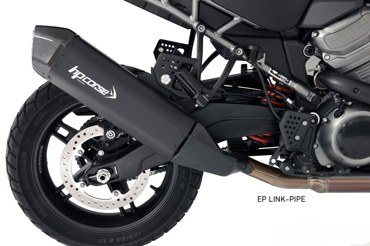 HP Corse échappement SPS en carbone noir titane Harley Davidson Pan America 1250 2021-2024
