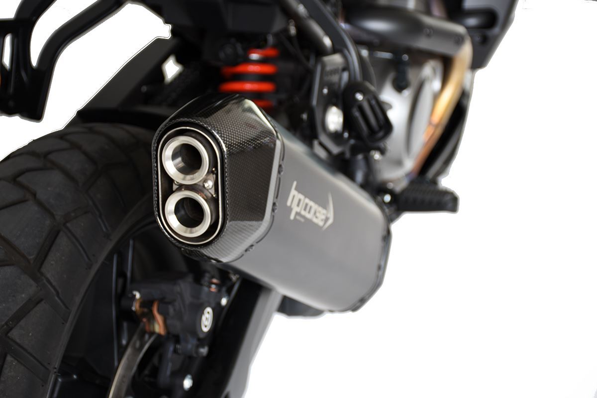 HP Corse échappement SPS en carbone noir titane Harley Davidson Pan America 1250 2021-2024
