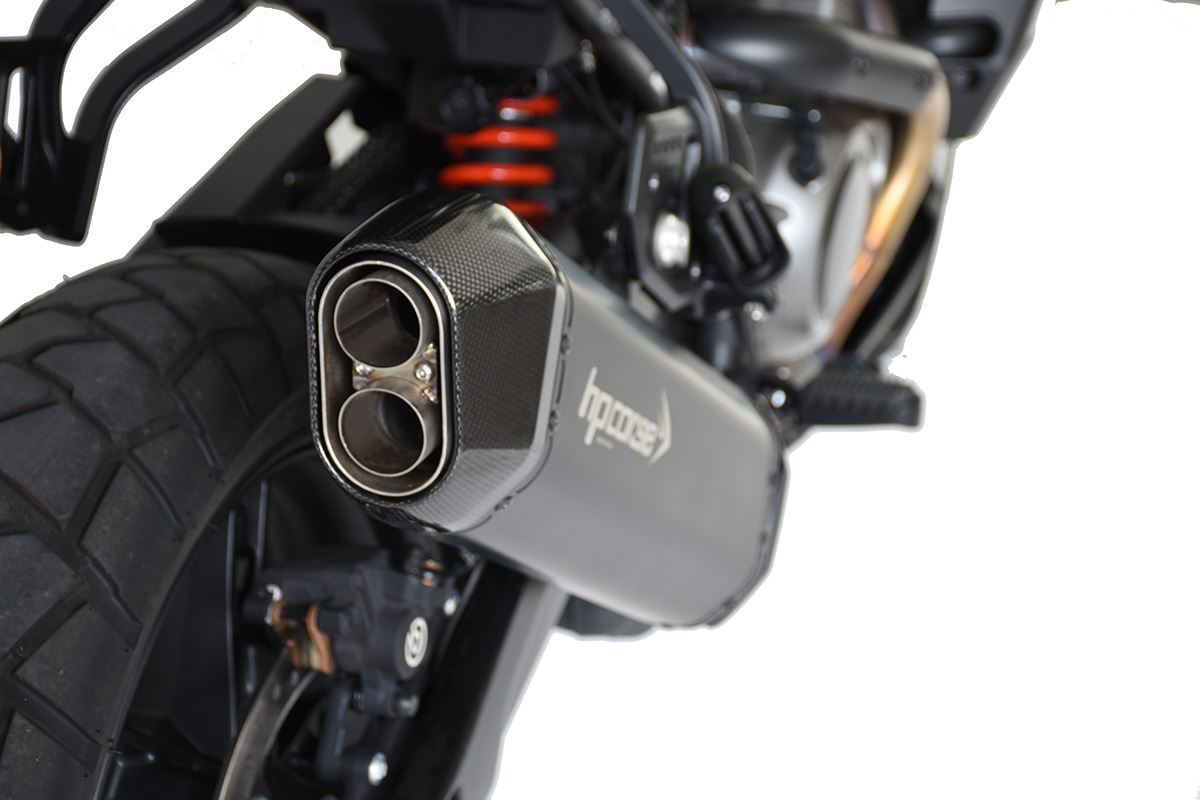 HP Corse échappement SPS en carbone noir titane Harley Davidson Pan America 1250 2021-2024