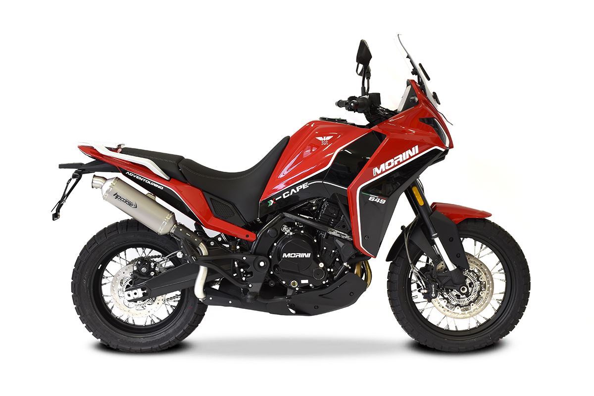 HP Corse SHUISH SP-1 Short Titanium Moto Morini X-Cape 649 2021-2024