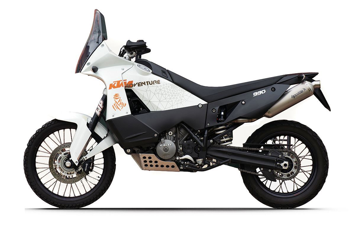 HP Corse Shape SP-1 Titanium (double échappement) KTM 990 Adventure R 2006-2014