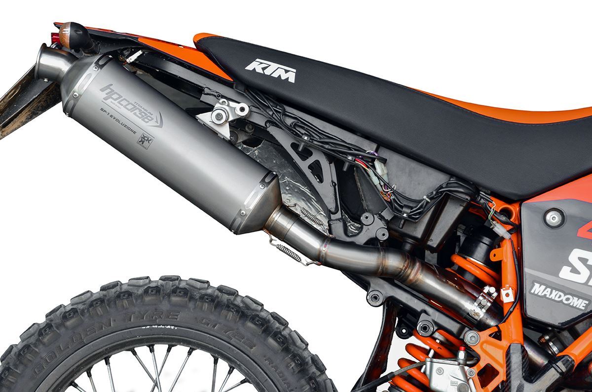 HP Corse Shape SP-1 Titanium (échappement unique) KTM 990 Adventure R 2006-2014