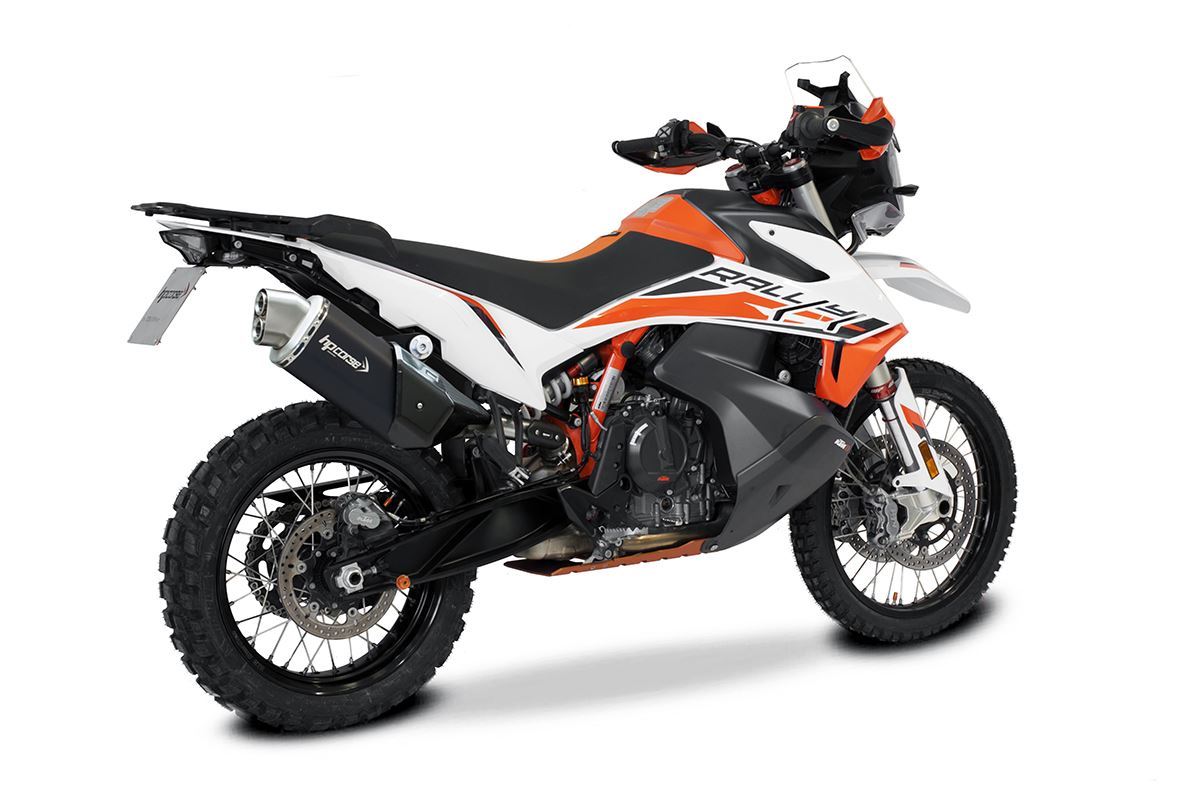 HP Corse échappement 4-Track R Short Black KTM 890 Adventure 2021-2024