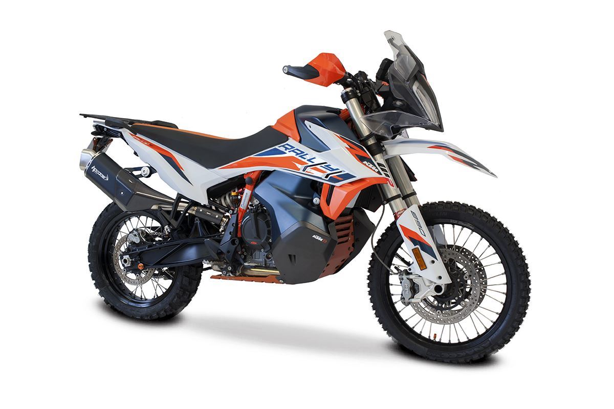 HP Corse échappement 4-Track R Short Black KTM 890 Adventure 2021-2024