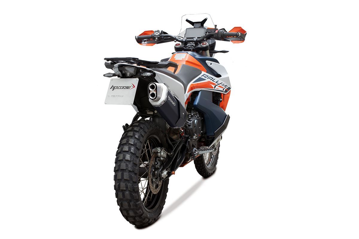 HP Corse échappement 4-Track R Short Black KTM 890 Adventure 2021-2024