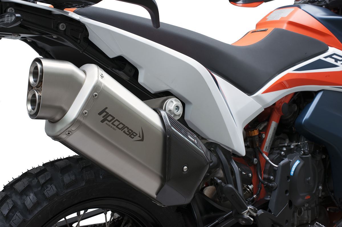 HP Corse échappement 4-Track R Short Satin KTM 890 Adventure 2021-2024