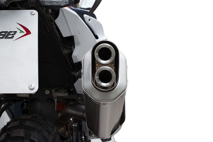 HP Corse échappement 4-Track R Short Satin KTM 890 Adventure 2021-2024