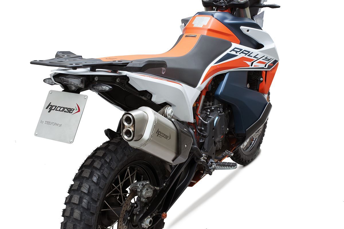 HP Corse échappement 4-Track R Short Satin KTM 890 Adventure 2021-2024