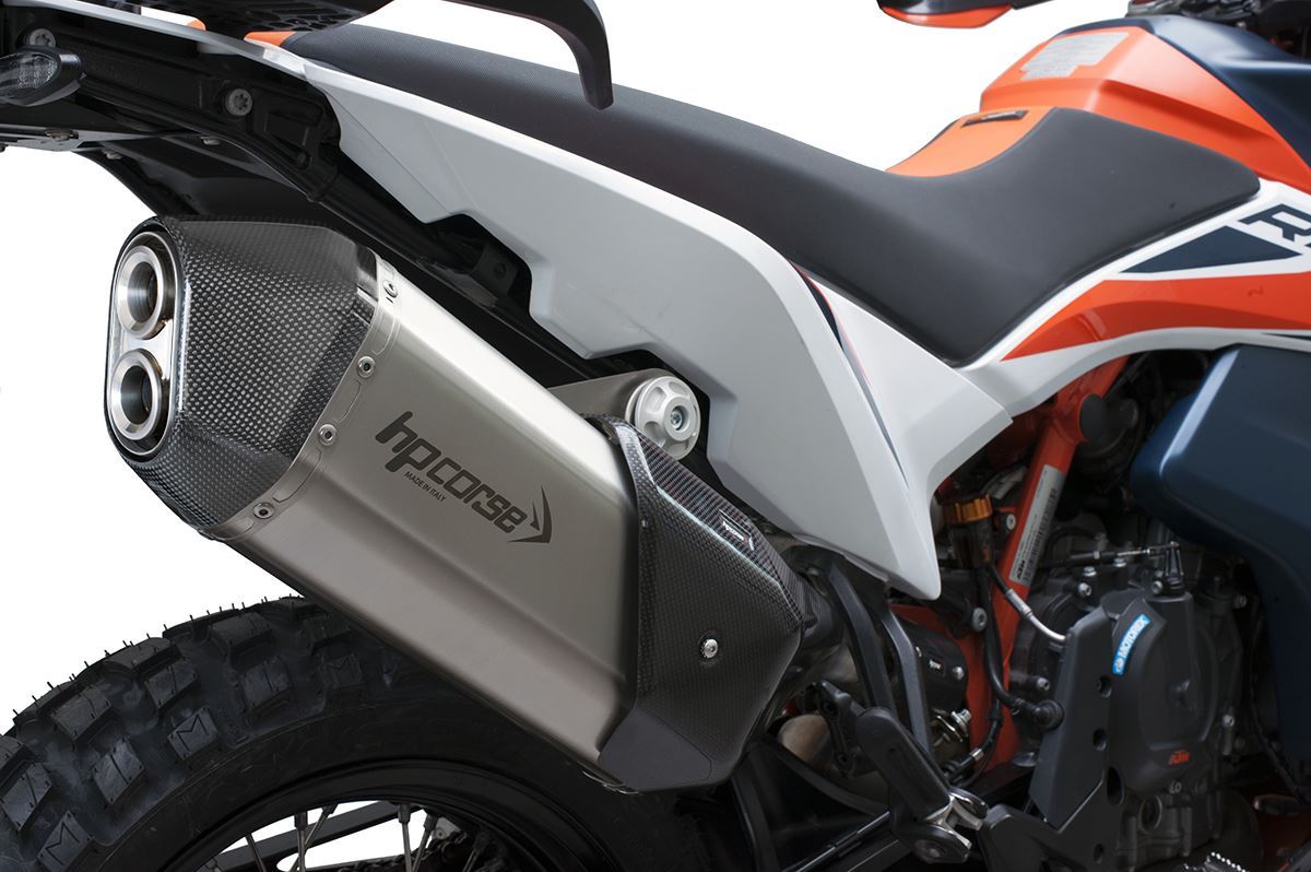 HP Corse Shappe SPS Carbon Short Titanium KTM 890 Adventure 2021-2024