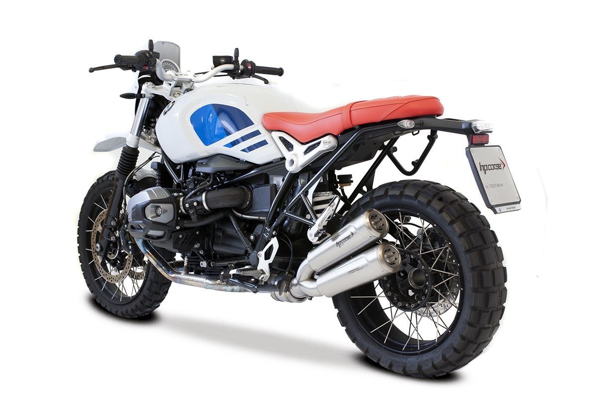 HP Corse Hydroform RS 300 dubbele slip-on uitlaat Satin BMW R Nine T (2017-2020)