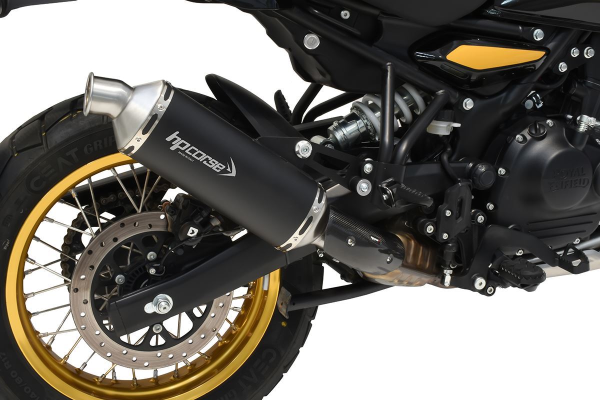 HP Corse SP-1 Short Black slip-on uitlaat Royal Enfield Himalayan 450 (2024+)