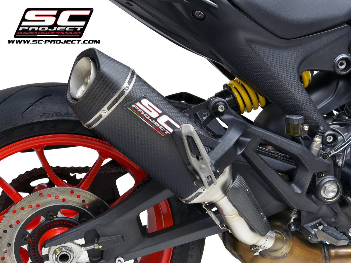 SC-Project SC1-S uitlaatdemper carbon Ducati Monster 950 (2021-2025)