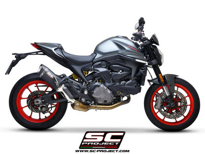 SC-Project SC1-S uitlaatdemper carbon Ducati Monster 950 (2021-2025)