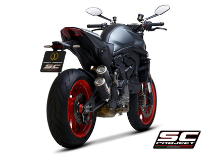 SC Project Twin CR-T T-T Échappement du carbone Ducati Monster 937 2021+