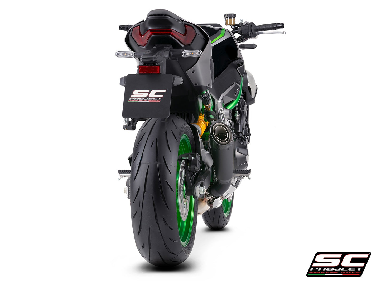 SC Project S1 Matt Black slip-on uitlaat Kawasaki Z900 (2025+)