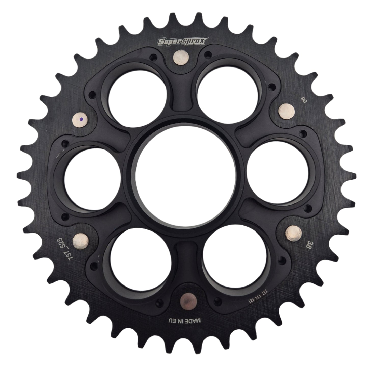 Superprox Back-wooth Wheel Stealth Edge 525 38T Black Ducati 1098 (2007-2008)
