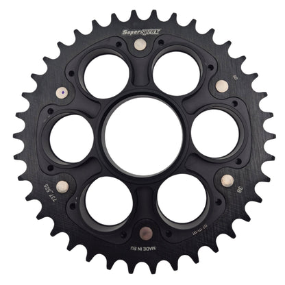 Superprox Back-wooth Wheel Stealth Edge 525 39T Zwart Ducati 1098S (2007-2008)