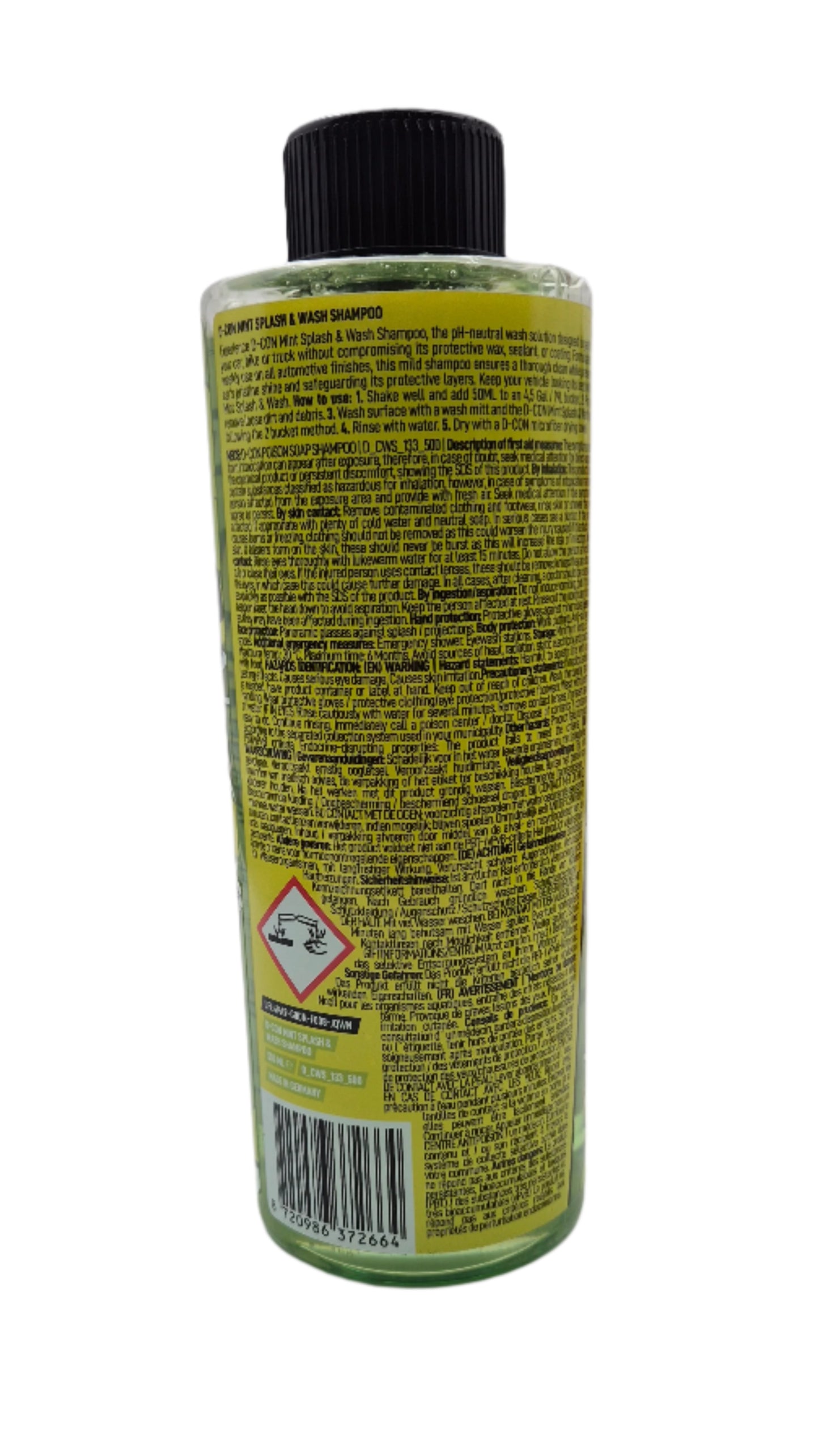 D-Con Mint Splash & Wash-Gloss-Stringeing Motor Shampooing (500 ml)