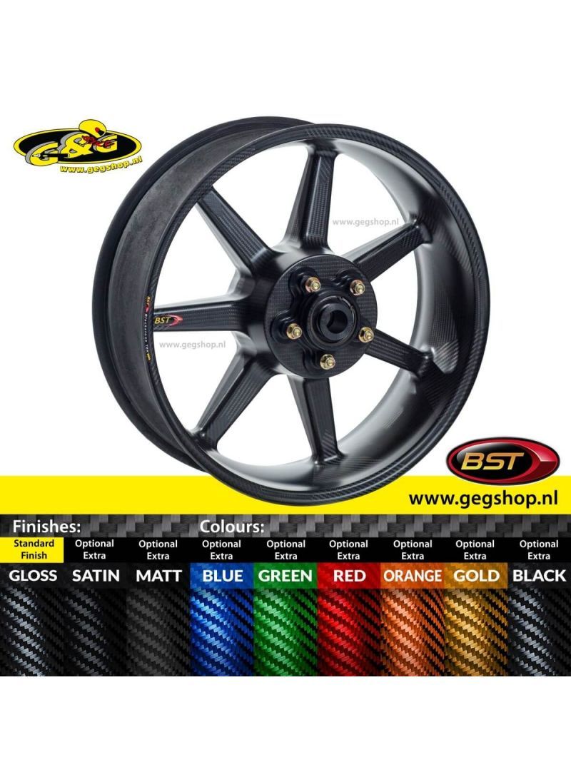 BST Carbon Achtervelg Mamba TEK 6,0 x 17" Honda CBR 1000RR Fireblade / SP 2009 t/m 2016