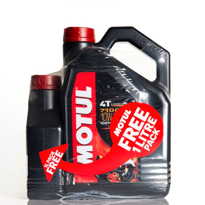 Motul 7100 10W-40 4T volsynthetische motorolie 4L + 1L gratis