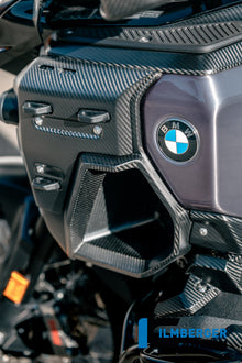 Radiator zijpaneel links met montagepunten voor zijkoffers mat carbon BMW R1300GS Adventure Triple Black (2024+)