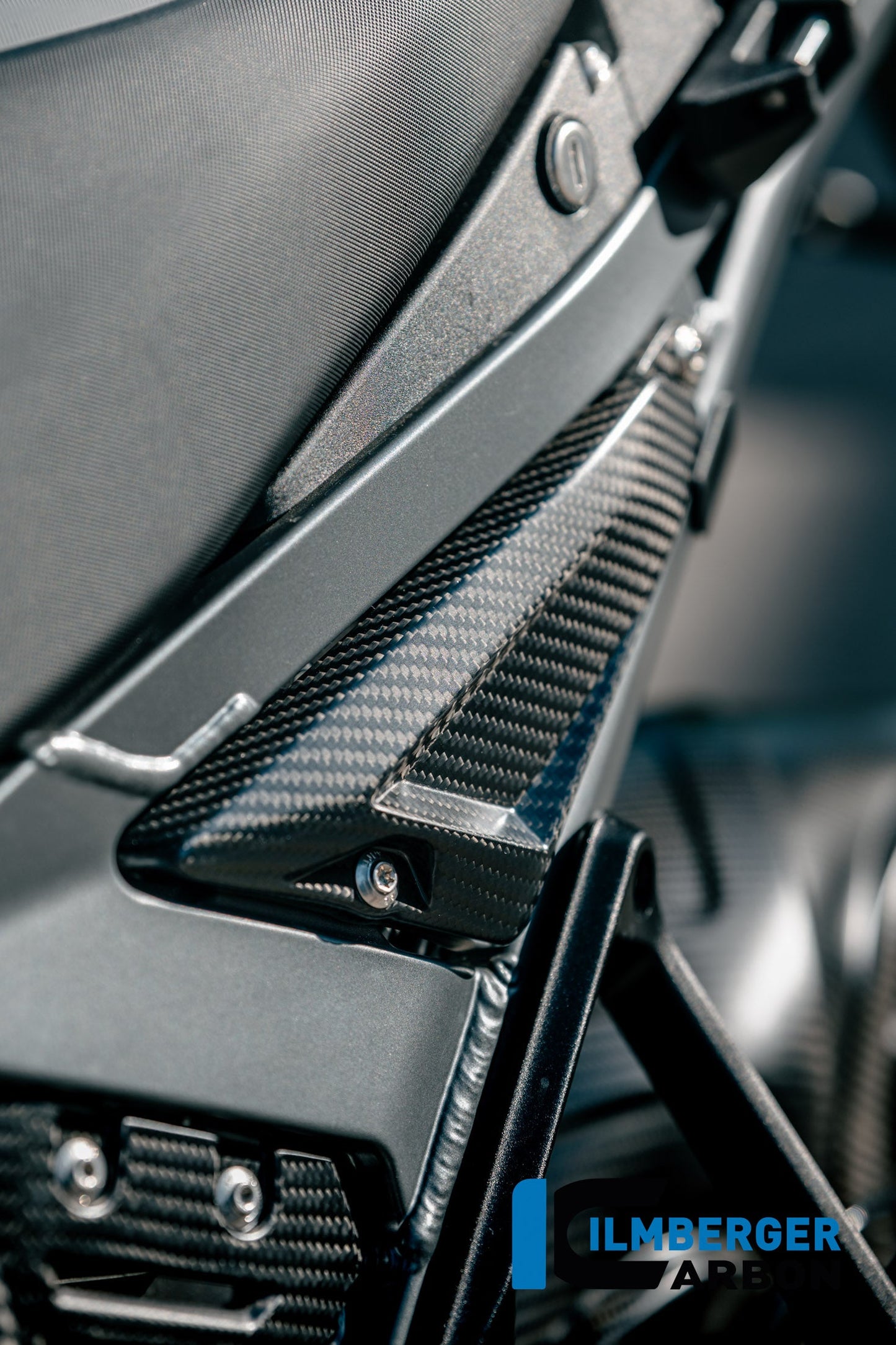 Frame driehoek-cover links achterste deel mat carbon BMW R1300GS Adventure Trophy (2024+)
