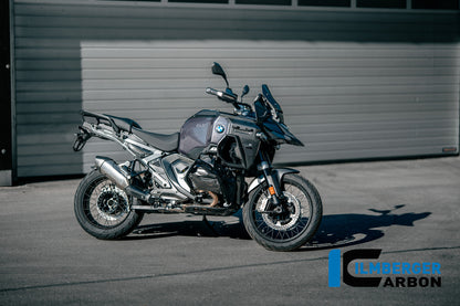 Panneau latéral de radiateur droit avec points de fixation pour valises latérales en Carbone mat BMW R1300GS Adventure Triple Black (2024+)