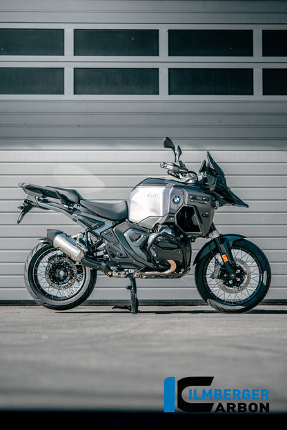 Cache triangulaire du cadre, partie avant droite, en carbone mat BMW R1300GS Adventure Option 719 Karakorum (2024+)