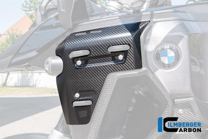 Radiator zijpaneel links met montagepunten voor zijkoffers mat carbon BMW R1300GS Adventure Triple Black (2024+)