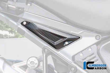 Frame driehoek-cover rechts achterste deel mat carbon BMW R1300GS Adventure Triple Black (2024+)