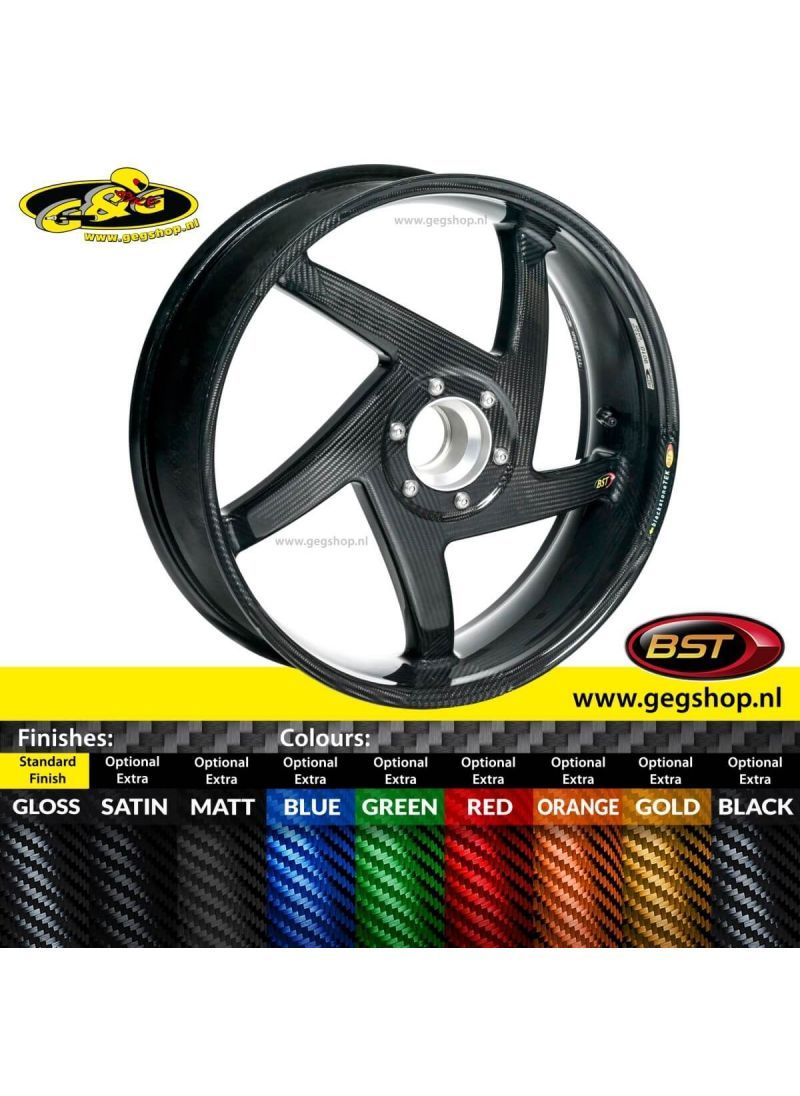 BST Carbon Achtervelg Diamond TEK 5,5 x 17" Ducati 848 / 888