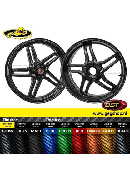 BST Carbon Achtervelg Rapid Tek 6,0 x 17" Ducati Multistrada 1200 2010-2014
