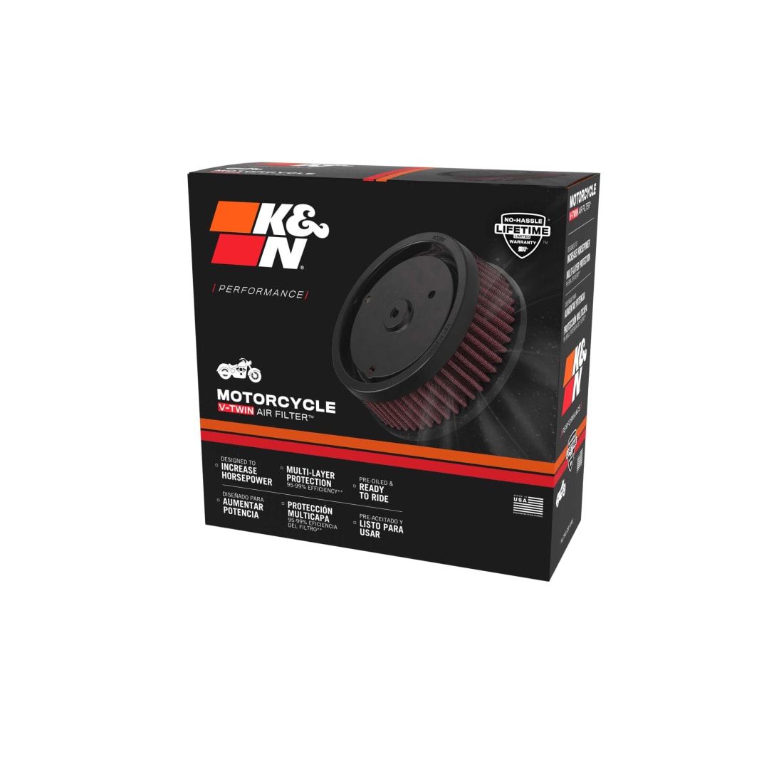 K&N High-Flow sportluchtfilter PL-1822 voor Indian Chief