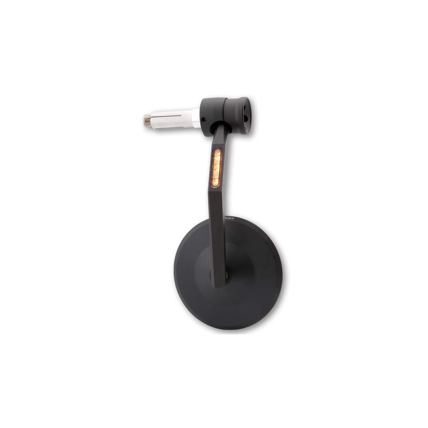 Miroir d'extrémité du guidon Highsider Montana RIM avec un signal de virage à LED / lumière de position