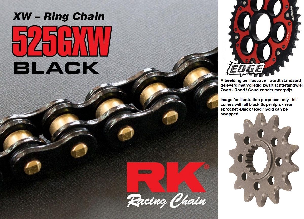 Superprox Black Out Chain Set Ducati Panigale R 1299R (2015-2019)