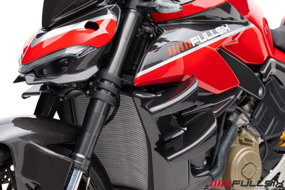 FullSix Carbon Radiator Covers Upper Set – Ducati Streetfighter V4 (2020-2024)