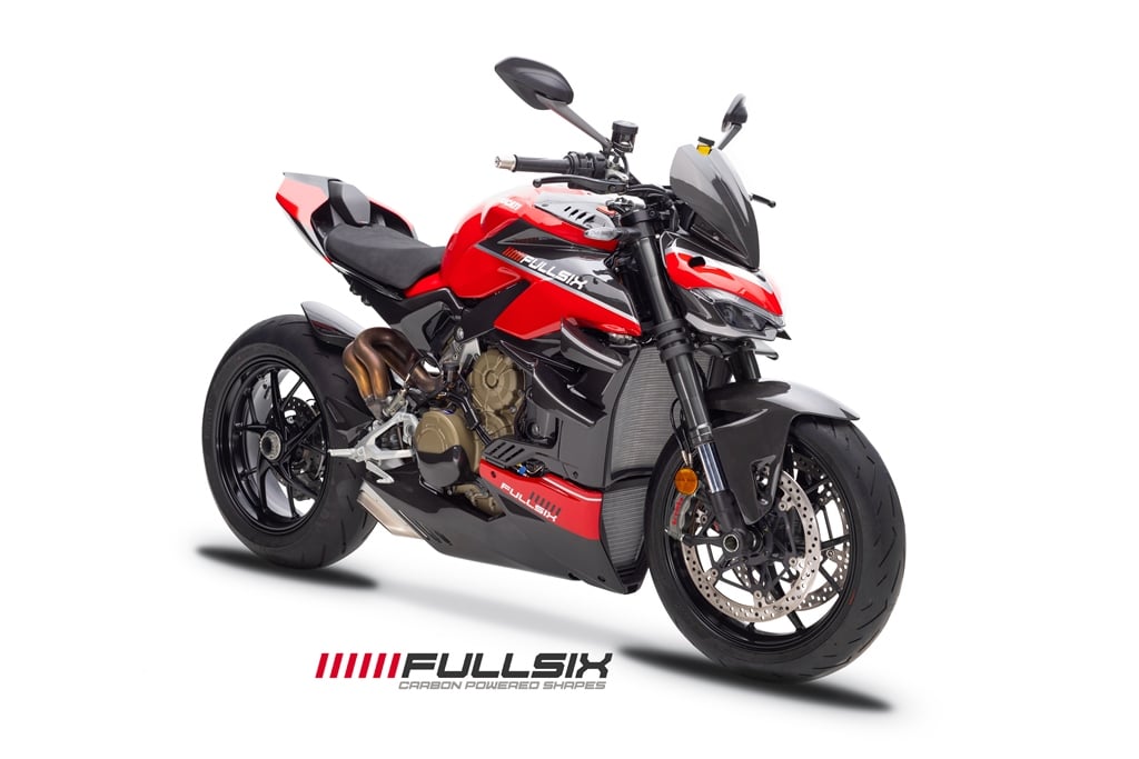 FullSix Carbon Radiator Covers Upper Set – Ducati Streetfighter V4 (2020-2024)