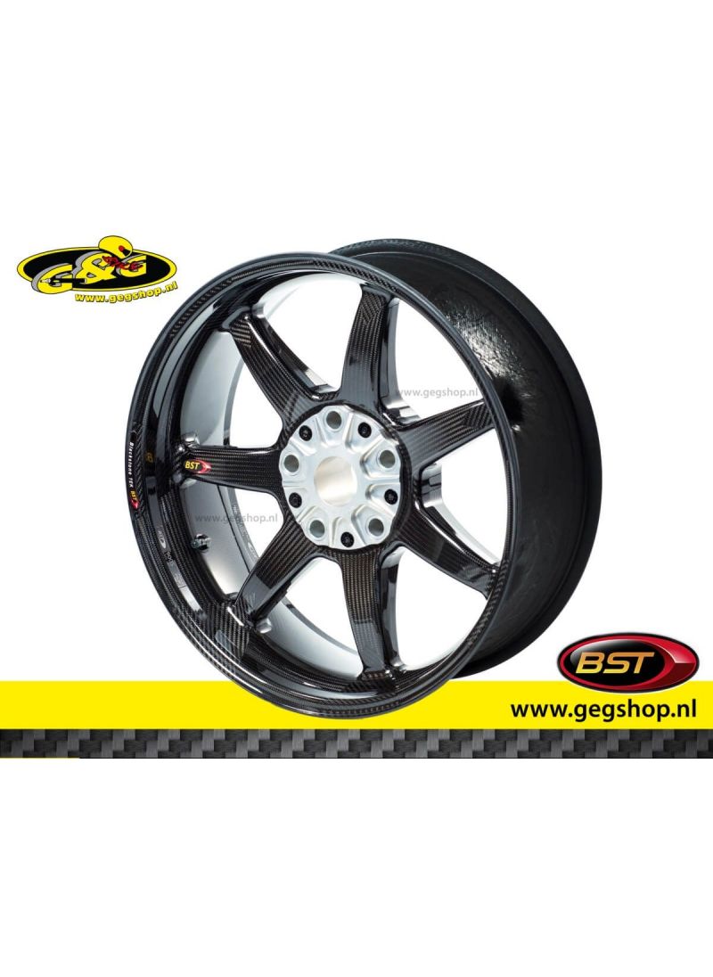 BST Carbon Achtervelg Panther TEK 6,0 x 17" BMW HP2 MegaMoto 2008 t/m 2009