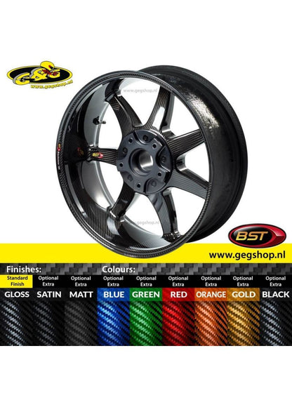 BST Carbon Achtervelg Panther TEK 6,0 x 17" BMW R1200S R1200R R1200RS 2005 t/m 2013