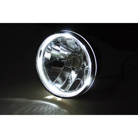 Headsider 5 3/4 pouces phare, anneau de lumière de stationnement à LED