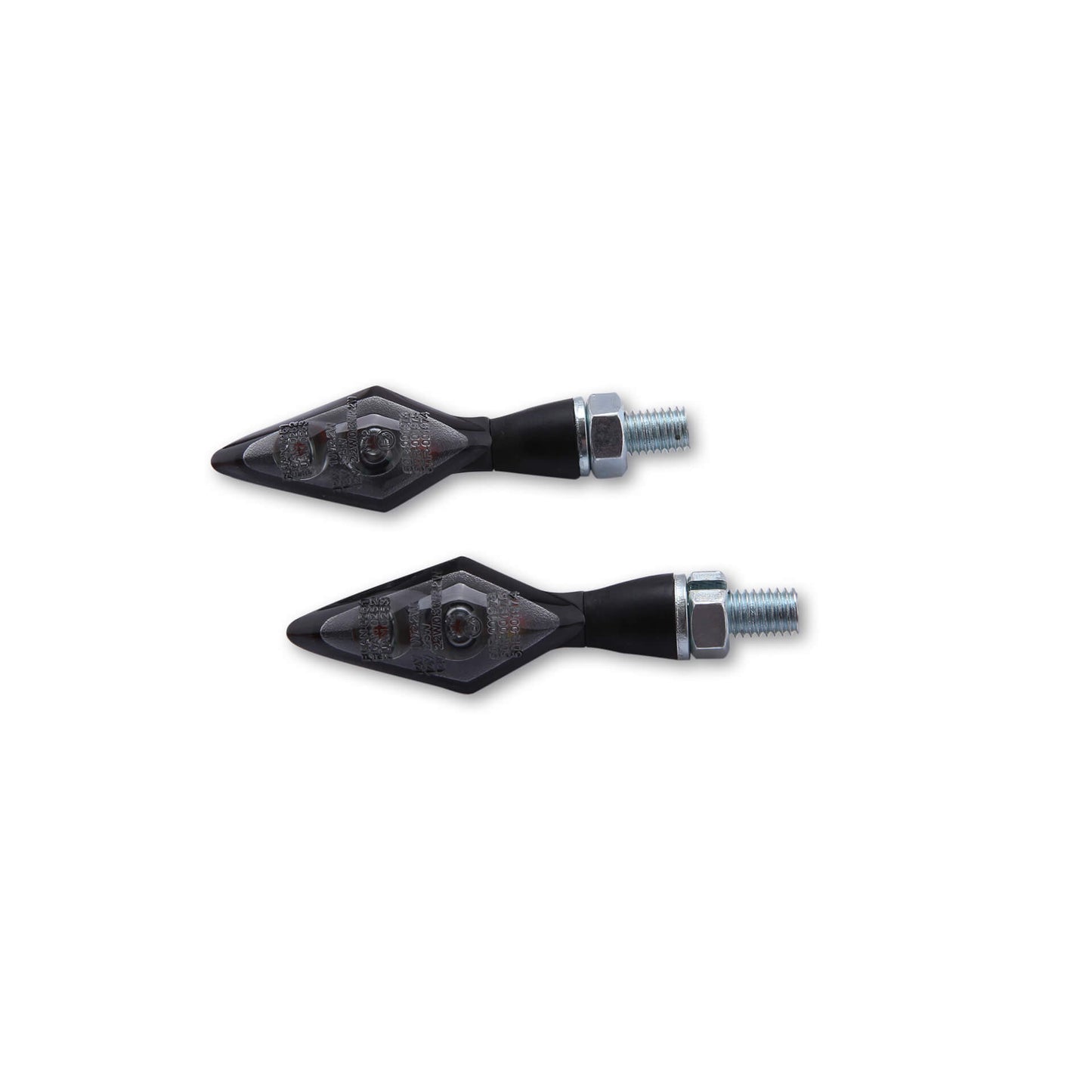 Feu arrière à LED haute, finein, braquage de signal de virage à la tête de stylo double, noir, teinté