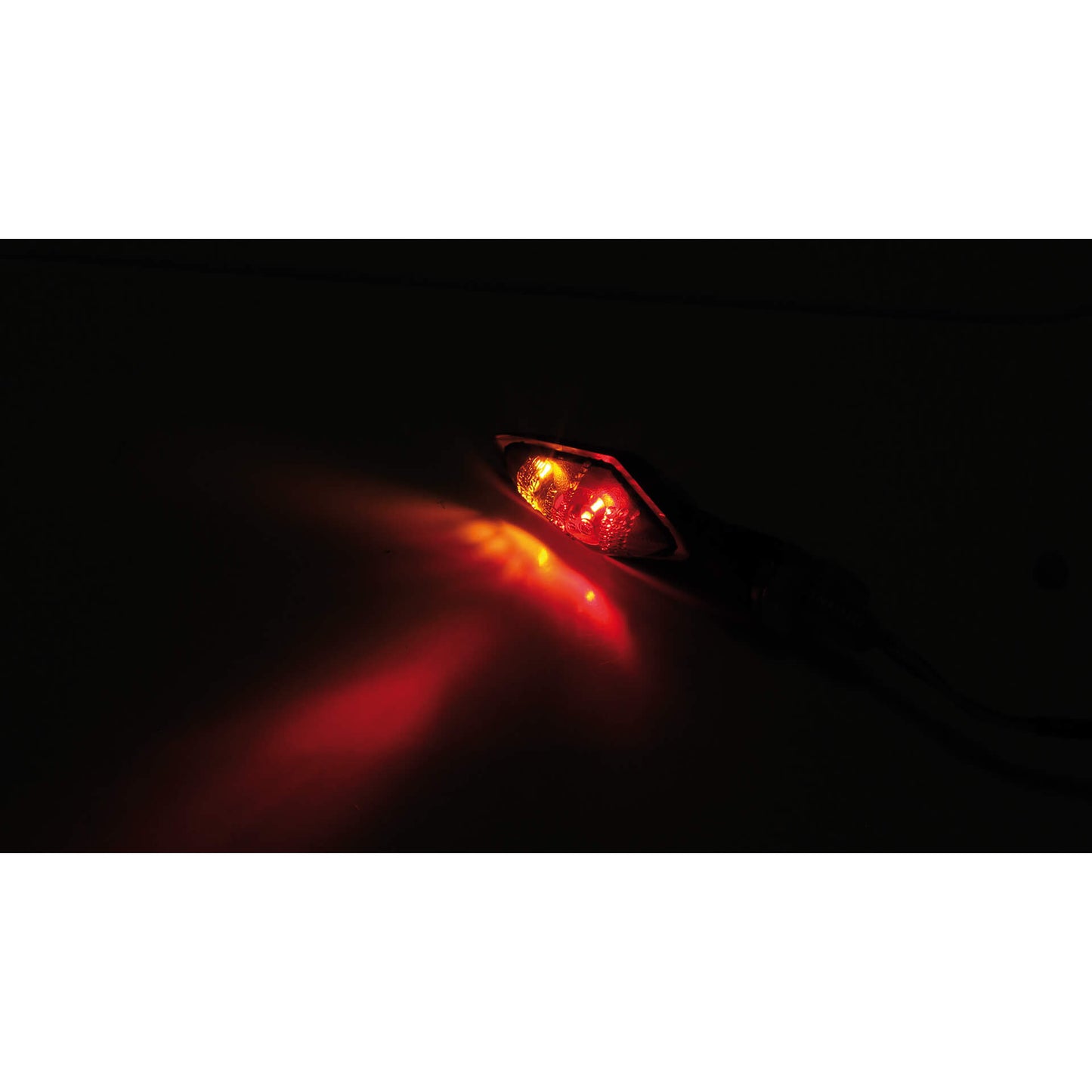 Feu arrière à LED haute, finein, braquage de signal de virage à la tête de stylo double, noir, teinté